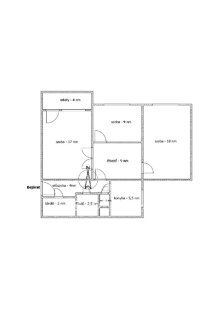 Eladó 71 m2 lakás - Budapest IV.