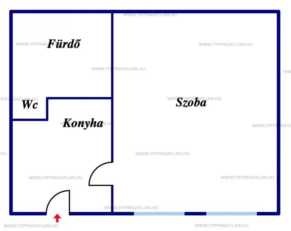 Eladó 27 m2 lakás - Budapest VII.